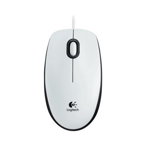 RATON LOGITECH B100 BLANCO C/ CABLE